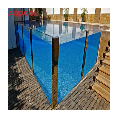 60Mm 80Mm Pura piscina acrílica con pared de acrílico piscina con agua cristalina