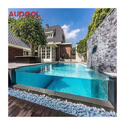 60Mm 80Mm Pura piscina acrílica con pared de acrílico piscina con agua cristalina