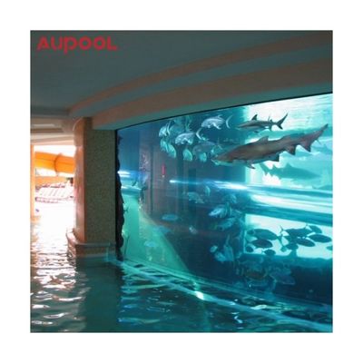 Pared de la piscina de acrílico de 100 mm de espesor fácil instalar láminas de plástico para vidrio transparente