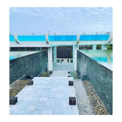 Piscina de acrílico de 12 metros Una adición lujosa a Aupool espectacular Hotel Rooftop