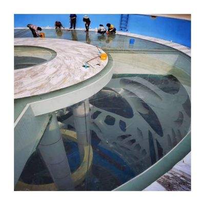 espesor del panel de acrílico personalizado 30 mm 950 mm hoja de acrílico exterior para piscina