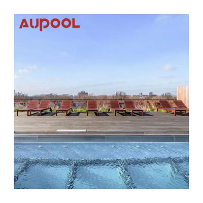 Piscinas personalizadas de Aupool Pared de marco acrílico Piscina grande para hoteles y gimnasios