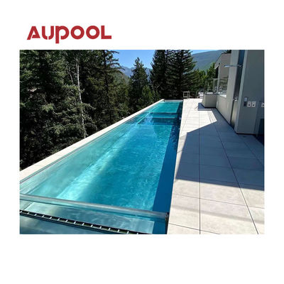 Piscina Acrílico de vidrio de hoja Aupool 50Mm cilindro de túnel para el complejo de jardín