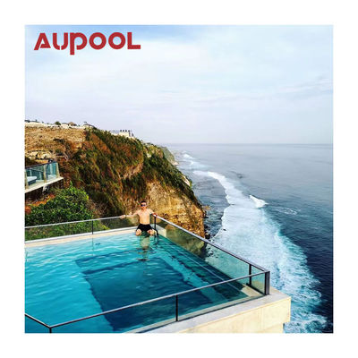 Piscina Acrílico de vidrio de hoja Aupool 50Mm cilindro de túnel para el complejo de jardín