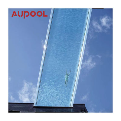 Panel acrílico de plástico duradero de espesor de Aupool transparente fundido Pmma para piscina