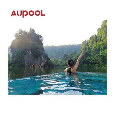 Panel acrílico de plástico duradero de espesor de Aupool transparente fundido Pmma para piscina