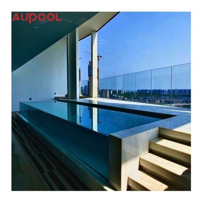 30-950 mm de espesor personalizado gran sobre el suelo marco de acero piscina para hotel