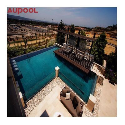 30-950 mm de espesor personalizado gran sobre el suelo marco de acero piscina para hotel
