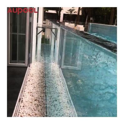 Capa eléctrica automática de 36 V para piscina diseño de paneles de vidrio acrílico transparente