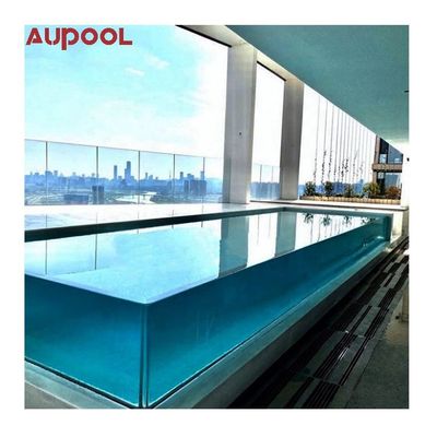 Hoja de vidrio acrílico transparente de lujo duradero para piscinas y acuarios de peces