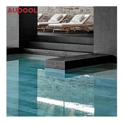 Contenedor de piscina de vidrio plexiglás acrílico para el diseño de piscinas al aire libre infinitas