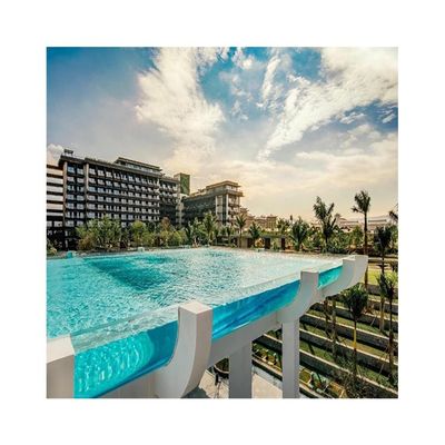 Casas modulares de 6 metros de longitud subterráneas de acrílico completo Piscina para 12 personas para piscina exterior