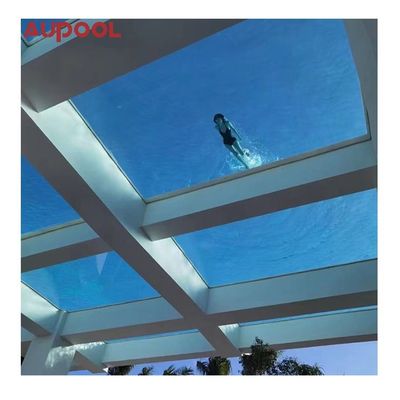 Casas modulares de 6 metros de longitud subterráneas de acrílico completo Piscina para 12 personas para piscina exterior