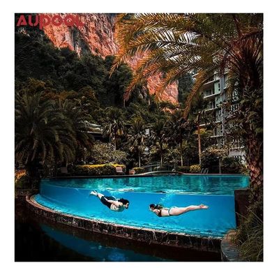 Decoración de fibra de vidrio de tierra Contenedor de natación sin fin Piscina Piscinas para personalizado