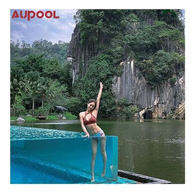 Superior piscina sin fin Estructura de acero Prefabricado empalmado empalmado Piscinas de diseño exclusivo