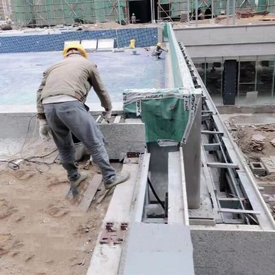 80MM de espesor Pared de la piscina de acrílico claro tamaño personalizado Panel de vidrio transparente
