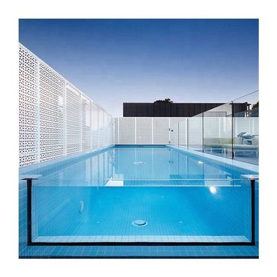 Piscina de vidrio transparente con plexi acrílico y piscina acrílica PMMA