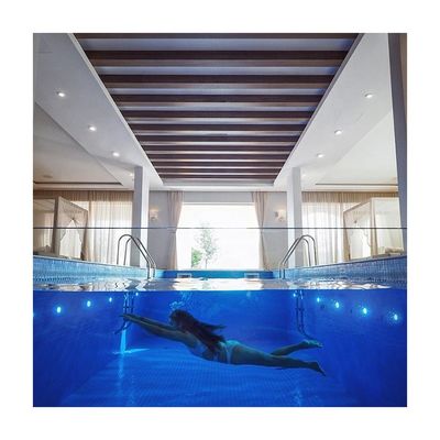 Piscinas prefabricadas de fibra de vidrio de poliéster y acrílico para su proyecto de piscina