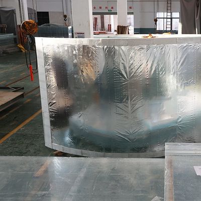 Construcción acrílica Aupool exterior infinitivo piscina contracorriente con ventana transparente