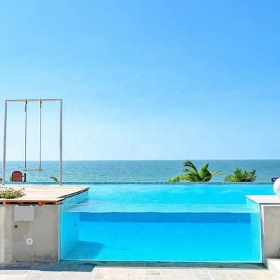 Piscina de acrílico transparente de alta transparencia para material de construcción versátil familiar