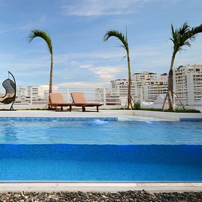 Piscinas para familias superiores Piscinas acrílicas por encima del suelo para entretenimiento al aire libre