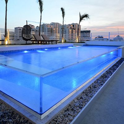 Piscinas para familias superiores Piscinas acrílicas por encima del suelo para entretenimiento al aire libre