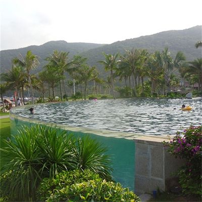 Piscina familiar duradera AUPOOL Piscina exterior de diseño moderno de acrílico transparente