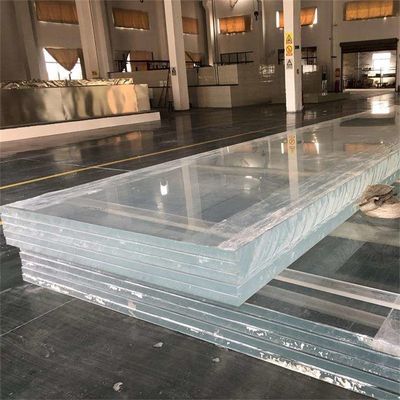 Piscina familiar duradera AUPOOL Piscina exterior de diseño moderno de acrílico transparente