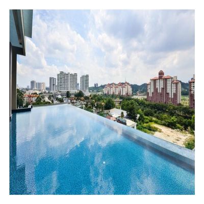 Hoja de acrílico de alta dureza de superficie para Aupool sobre el suelo Embajada Jardines Sky Pool