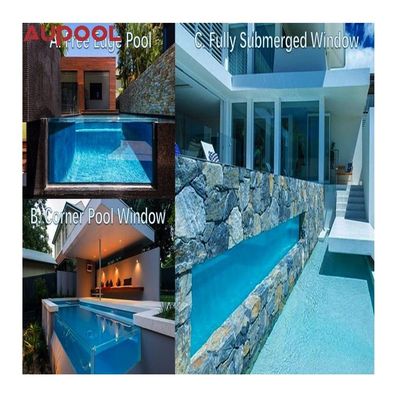 Limpiador de piscina transparente Limpiador de cabeza triangular para piscina familiar