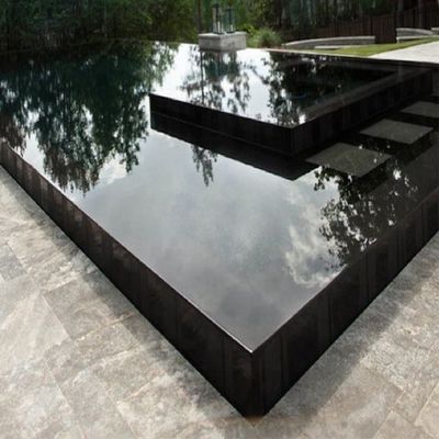 Piscina interior con la lujosa piscina de fondo negro personalizada de Aupool