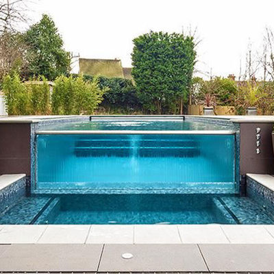 Piscina interior con la lujosa piscina de fondo negro personalizada de Aupool