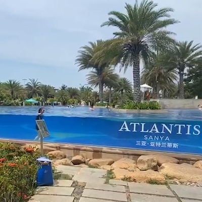 Piscina interior con la lujosa piscina de fondo negro personalizada de Aupool
