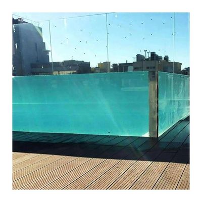 Pared de ventana gruesa sobre el suelo Piscina acrílica con alta transmisión de luz 93%