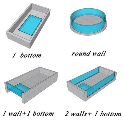 Sistema de filtro prefabricado de piscina para agua limpia y bajo mantenimiento en piscina acrílica