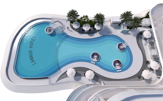 Sistema de filtro prefabricado de piscina para agua limpia y bajo mantenimiento en piscina acrílica